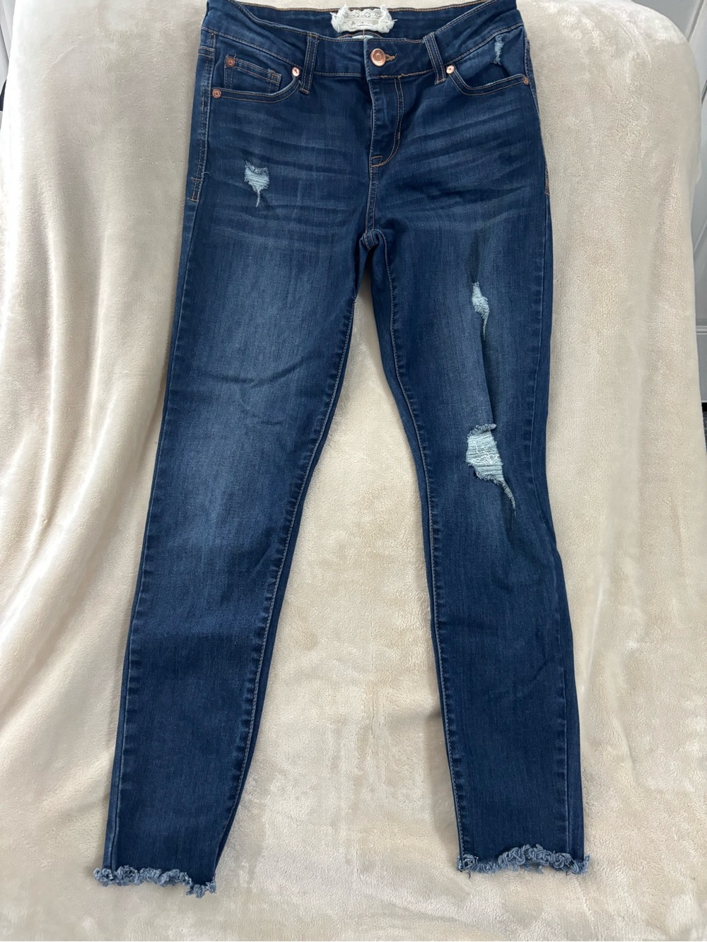 Altar'd State Dark Blue Distressed Skinny Jeans26/3